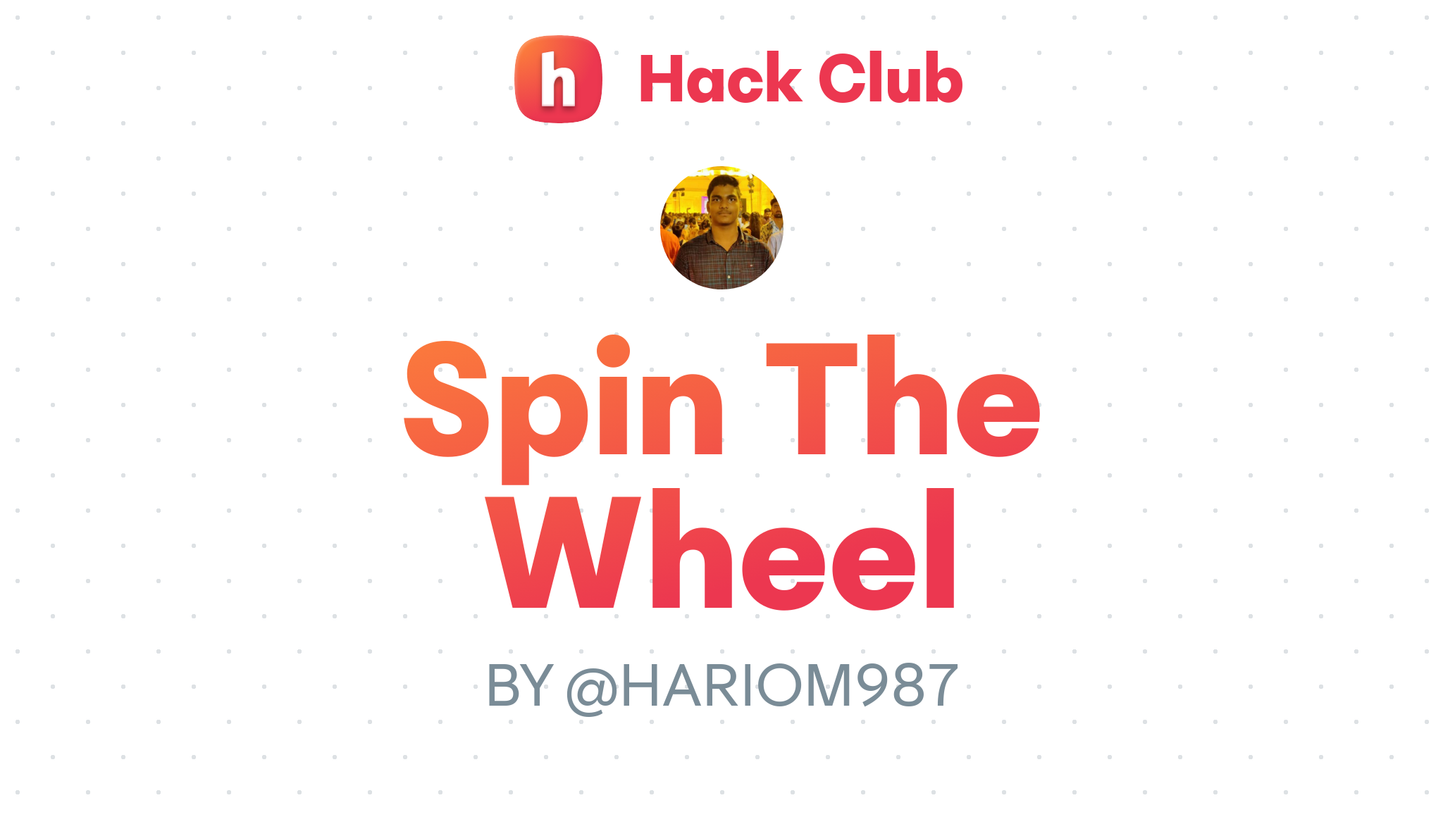 Spin The Wheel Hack Club